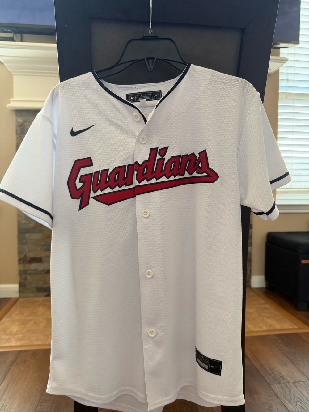 Nike Cleveland Guardians Steven Kwan #38 Youth M 10/12 MLB Jersey